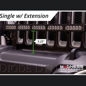 Jeep Wrangler JL Bumper LED Light Bar Kit - Bracket Only